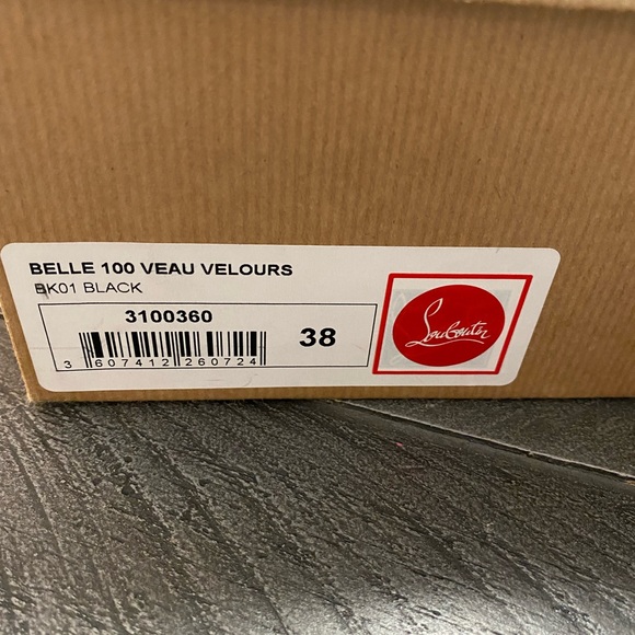 Black Suede Louboutin Pumps - Picture 4 of 5